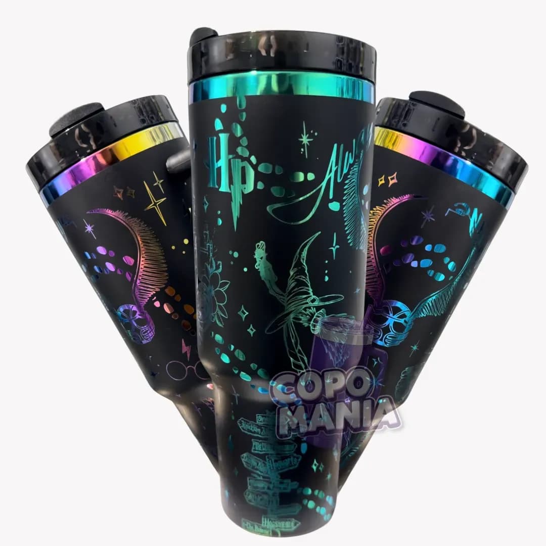 Copo Térmico 1L Harry Potter Oficial Preto + Brinde 